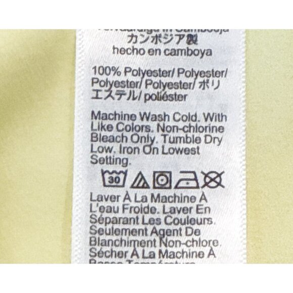 J. Crew Women's Sleeveless Button Back Shell Yellow Size XXS NWT - Picture 6 of 7